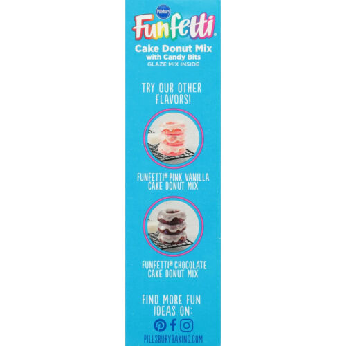 (6 pack) Pillsbury Funfetti Cake Donut Mix with Candy Bits, 16.2 Oz Box.. - Picture 3 of 6