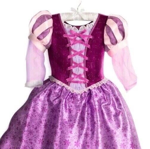 Disney Store Princess Tangled Rapunzel Costume Dress Girl Size 5/6 | eBay