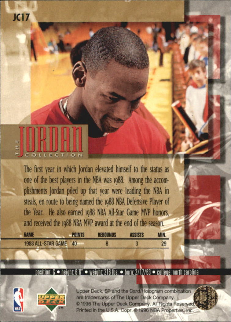 1995-96 SP Jordan Collection #JC17 Michael Jordan | eBay
