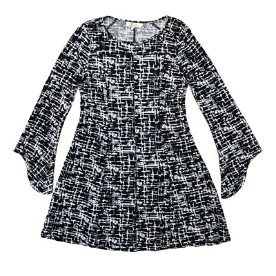 Aryeh Anthropologie Knit Sweater Dress L Flared Bell Long Sleeve