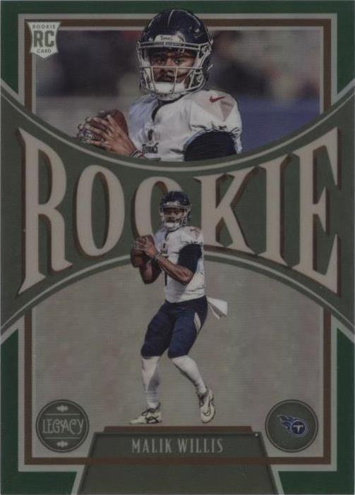 2022 Panini Chronicles - Legacy Update Rookies Malik Willis #202 Green ...