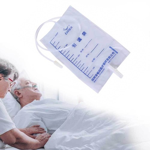 2 Stück Urinsammelbeutel Harnkatheter Gesundheit Drainagebeutel Anti-Reflux 1000ml - Bild 5 von 9