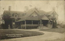 Willimantic CT Dr. Mason's Hospital 1908 Used Real Photo Postcard
