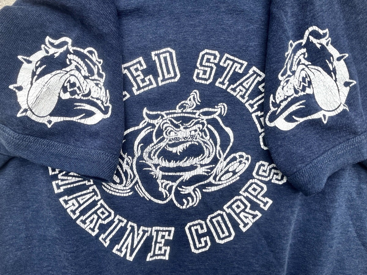 HOUSTON USMC スカジャン Vintage 1960s USMC Marines Corps Military Short Sleeve