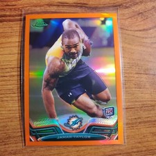 Jamar Taylor 2013 Topps Chrome Orange Refractor Parallel #172 Rookie RC DOLPHINS