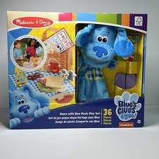 Melissa  Doug Blues Clues  You Share w/ Blue Picnic Play Set with Hand Puppet