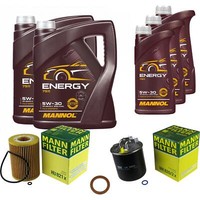 Inspektionspaket 13L Energy 5W-30 FüR Mercedes Glk-Klasse X204 320 Cdi 4Matic