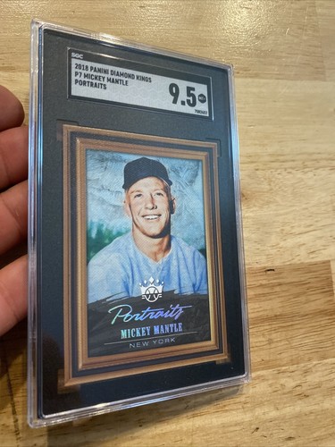 Mickey Mantle SGC 9.5 💎 Panini Diamond MINT PORTRAITS 2018 HIGH END Collector - Picture 7 of 12