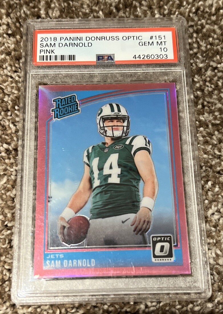 Sam Darnold 2018 Panini Donruss Optic #151 Pink PSA 10