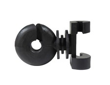 Izolatory dodatkowe 50 szt. do owalnego stalowego pali izolator pierścieniowy słupki ogrodzeniowe owalne