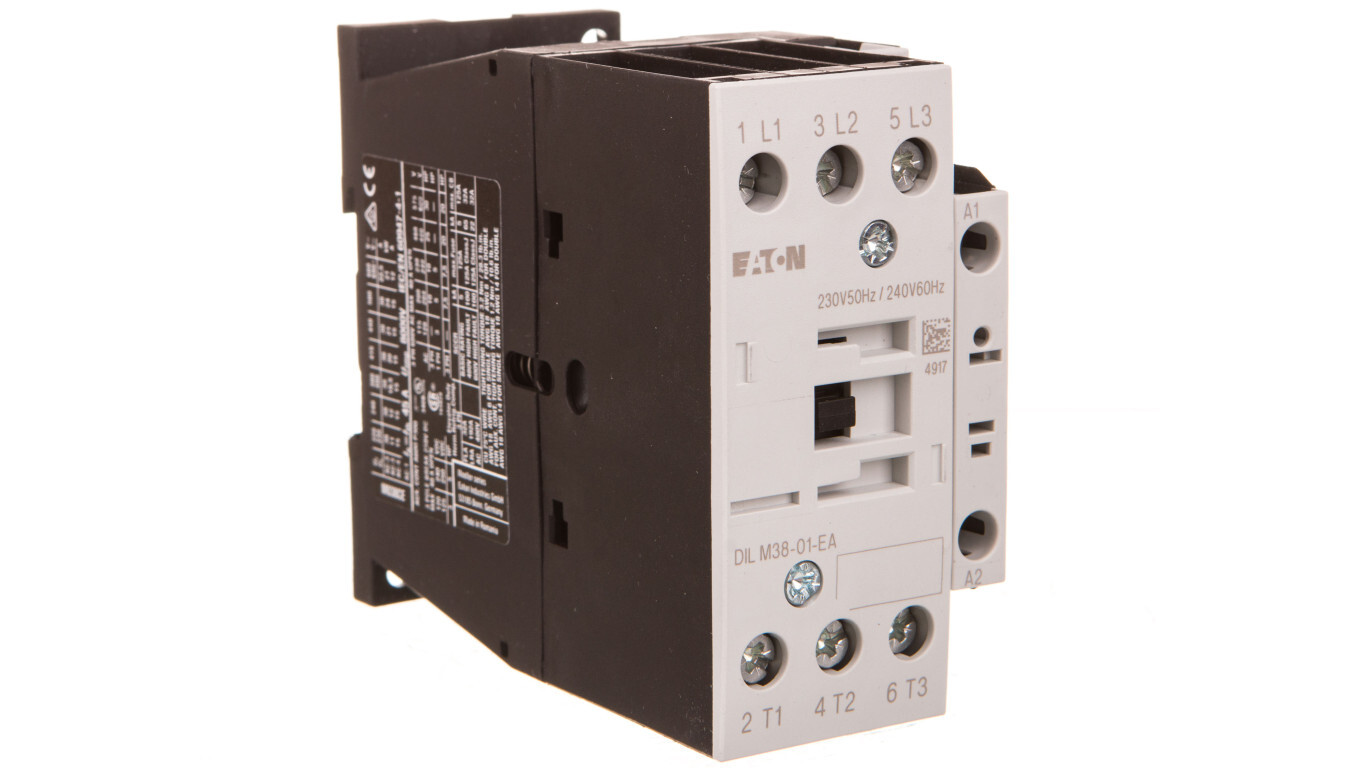 Power Contactor 38A 3P 230V AC 0Z 1R DILM38-01-EA(230V50HZ,240V60HZ) 1900 /T2UK