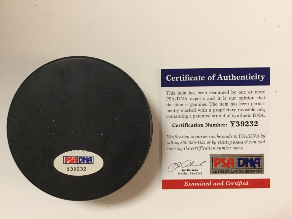 Taylor Hall Signed Autographed Team Canada Hockey Puck PSA DNA COA Go Devils a - Image 2 of 3