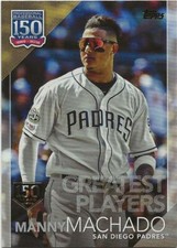 2019 Topps Update MANNY MACHADO 150 Years 150th Anniversary /150 Padres #150-25