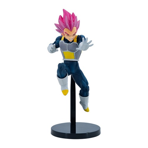 Anime DBZ Super Saiyajin Dios Vegeta Pelo Rojo Vegeta Figura Juguetes Caja de Regalos
