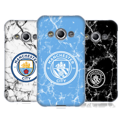 OFFICIAL MANCHESTER CITY MAN CITY FC MARBLE BADGE GEL CASE FOR SAMSUNG PHONES 4