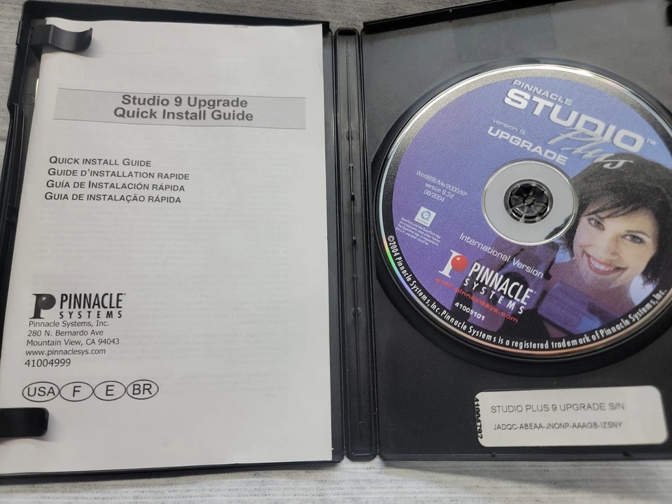 Pinnacle Studio Plus Version 9 Upgrade - 2 Disks+ MANUAL + CODE  - Image 3 of 4