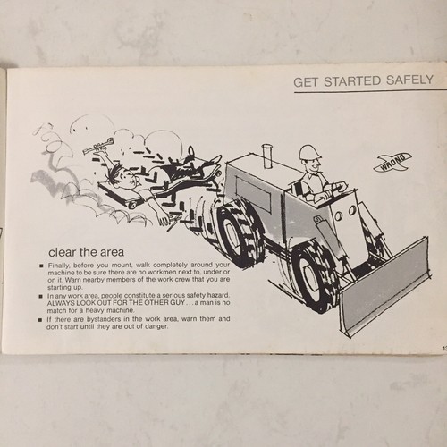 Vintage 1970 Wheel Type Loader Dozer Safety Maintenance Manual CIMA - Picture 9 of 12