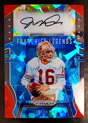 JOE MONTANA-2019 Prizm (#7/30) BLUE-ICE PERFECT AUTO/AUTOGRAPH RARE & MINT?