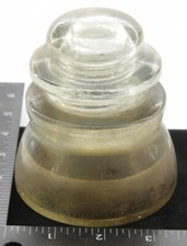 Glass Utility Insulator Armstrong DPI - Made in USA - VINTAGE