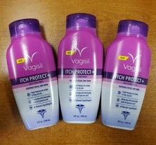 3 Pack: Vagisil Itch Protect+ Daily Feminine Intimate Wash 8 oz. ea (3885 R5P3)