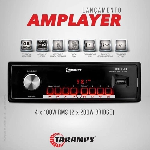 BOB Box Audio System with Taramps Amplifiers