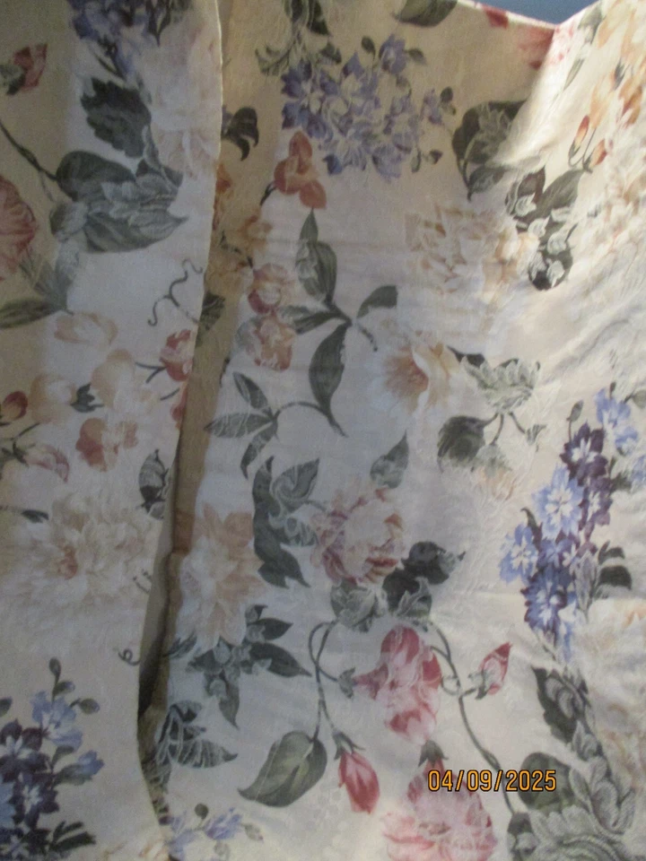 Juego de 2 cenefas con estampado floral de damasco Burlington Foto 3 de 4