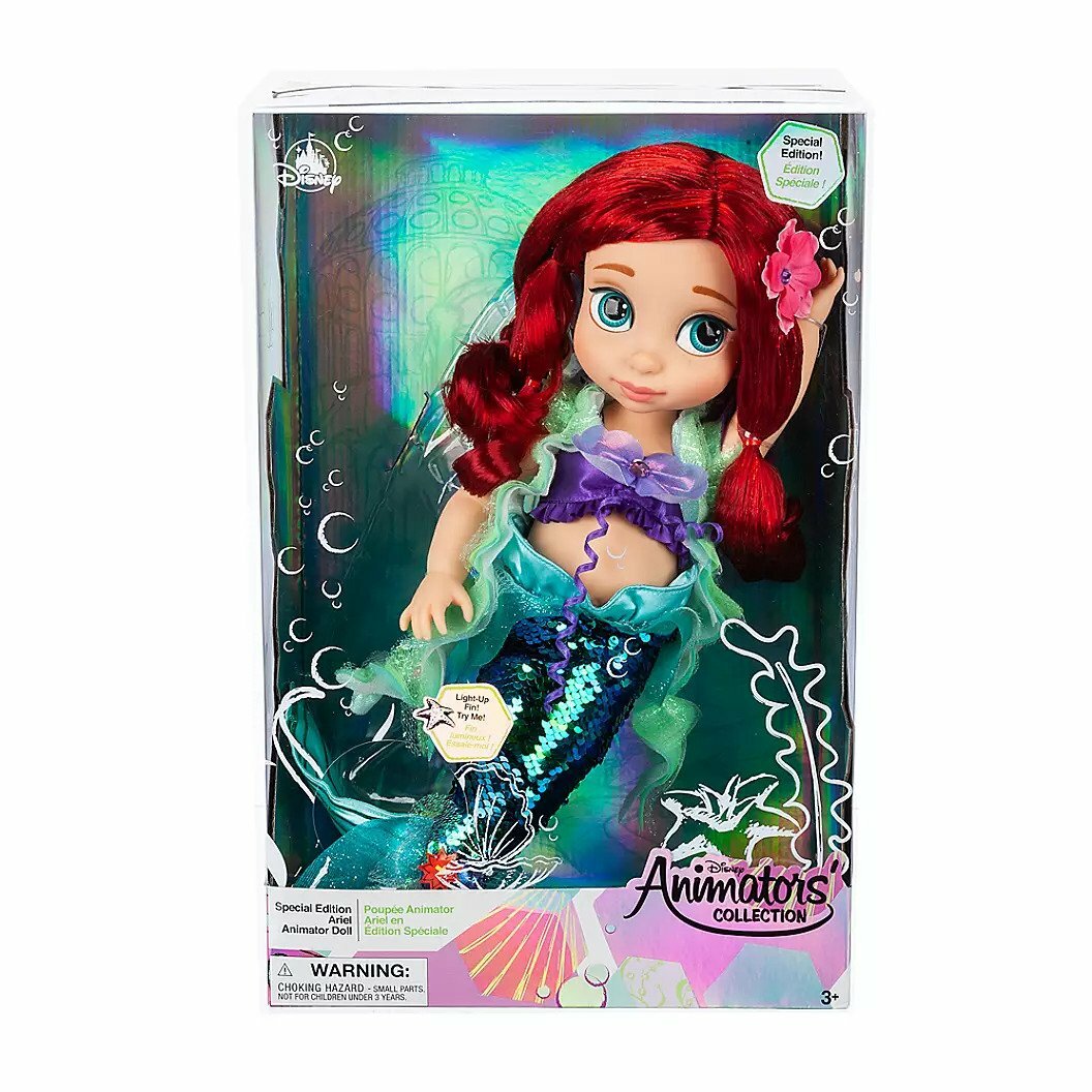 Disney Store Animators' Collection Ariel Mermaid Doll - Special