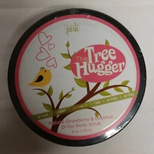 ~Tree Hugger~Perfectly Posh D-Tox Detox Body Scrub-NEW sealed-Strawberry Coconut