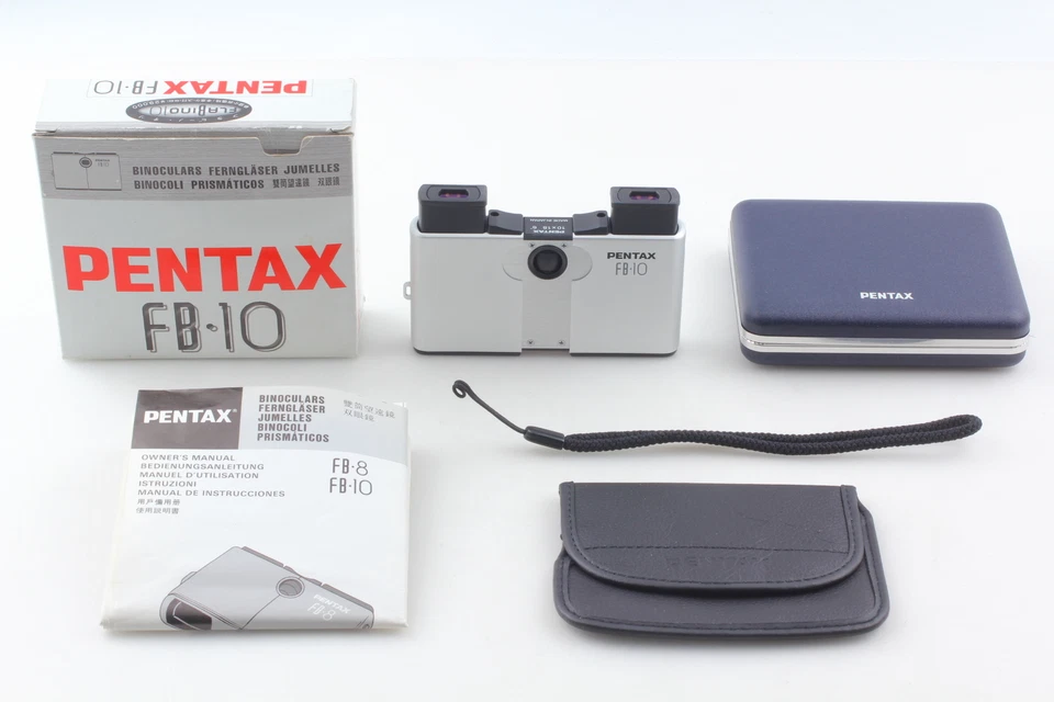 🎦👀✨MINT✨ Pentax FB-10 Silver 10 x 18 6° Binocular 86x58x17mm 128g From JAPAN - Image 2 of 4