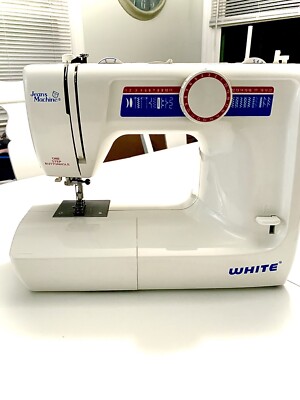 White Jeans Machine  Sewing Machine Model 4075