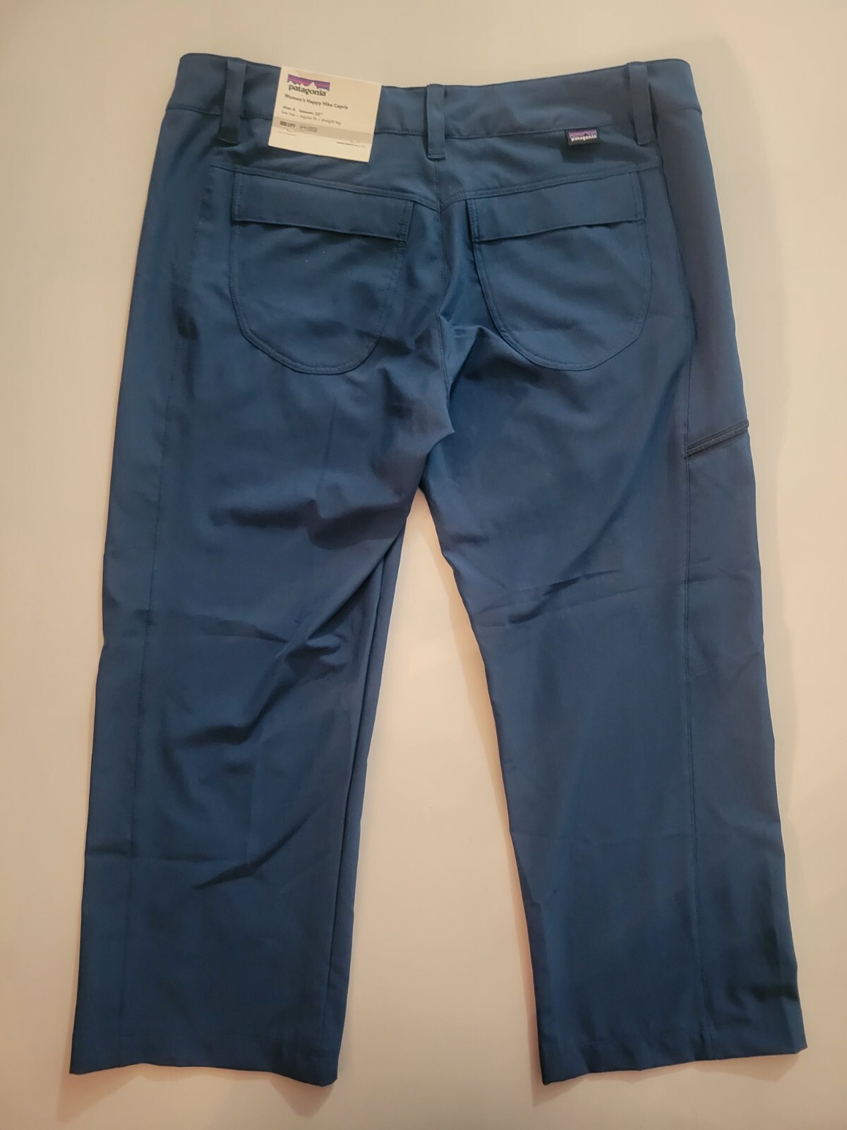 Patagonia Hiking Pants NEW Womens Size 6 Capri Blue Happy Hike Straight Leg thumbnail 2