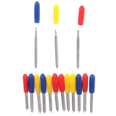 15pcs 30°/45°/60° Degree For Roland Cutting Plotter Vinyl Cutter Blade+Holder N8