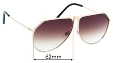 SFx Replacement Sunglass Lenses Fits Dolce & Gabbana Dg2248 - 62mm Wide
