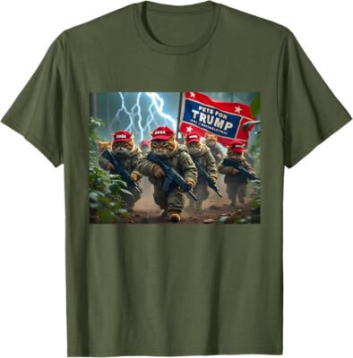 Donald Trump Make Cats Safe Again Red Hat 2024 Debate Funny Unisex T-Shirt