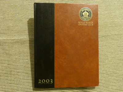 Rolls-Royce Owner's Club 2003 Desk Diary Book Hard to Find  Book