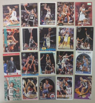 20 Card Lot of Different VINNY DEL NEGRO NBA Spurs Must for Collector! FREE S&H!