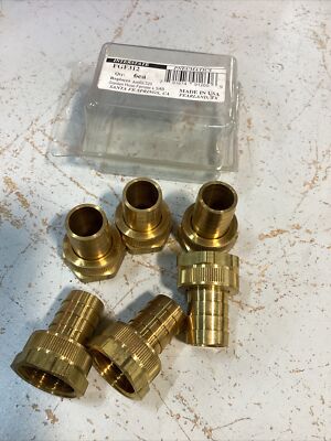 6 Parker Interstate #FGF312 Brass Garden Hose Female X 3/4  Barb