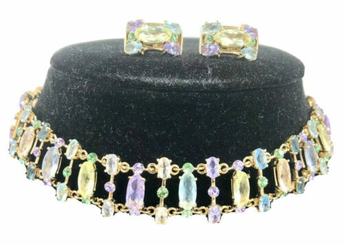 Collier Sautoir Vintage Signé Monet - Maille Torsadée Dorée - Très Bon état Occasion