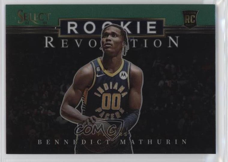 2022-23 Panini Select Rookie Revolution Green Prizm Bennedict Mathurin #9 09i2