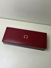 Scatola box per Omega  rossa Box vintage completa pelle rara ottime condizioni