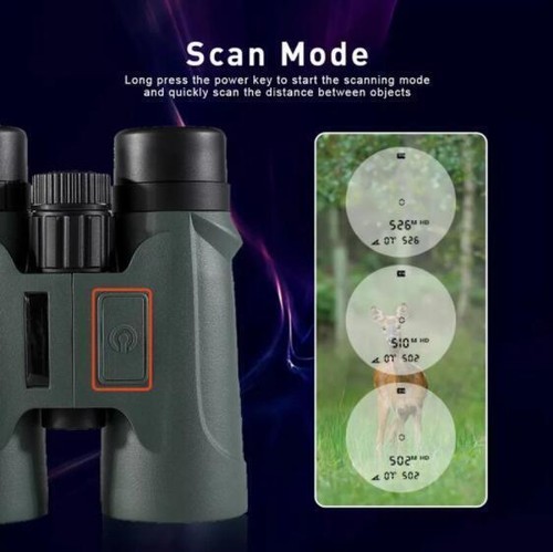 Laser Binoculars Rangefinder Telescopes 2000m Range 10X42 IPX5 Hunting Shooting - Picture 6 of 6
