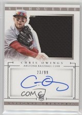 2014 Panini National Treasures Rookie Silhouette 23/99 Chris Owings #14 Auto u0u