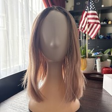 Womens Light Brown Straight Shoulder-Length S...