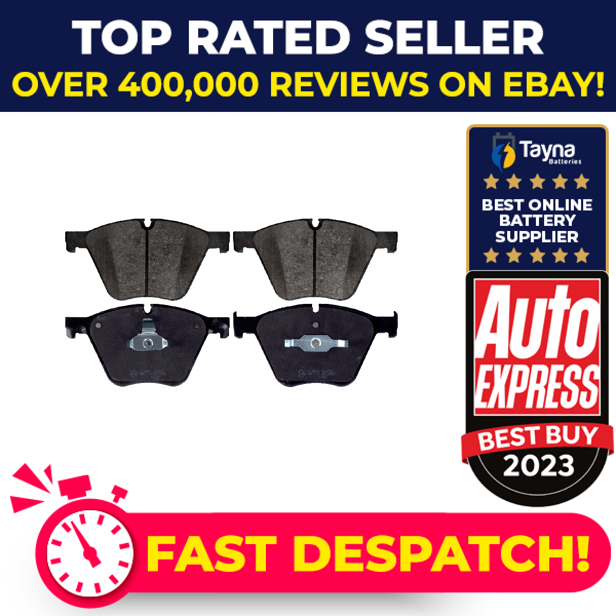 Brake Pads Set fits BMW X6 4.4 Front 08 to 19 34116775326 34116783554 Febi New