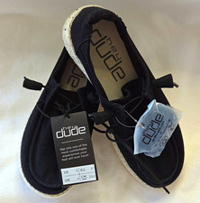 NWT Hey Dude Wendy L Women s Slip-On Casual Shoes Black Lightweight Comfort US 6