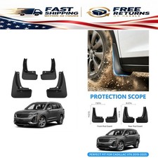 Mud Flaps for Cadillac XT6 2020-2025 Splash Guards Set of 4 Black PP