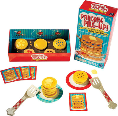 Educational Insights Pancake Pile-Up - Sequence Relay Game for Kids, Matching an