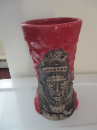 Disney Trader Sam's Grog Grotte Tasse 1. Edition Tiki rot 6,5" - Bild 2 von 3