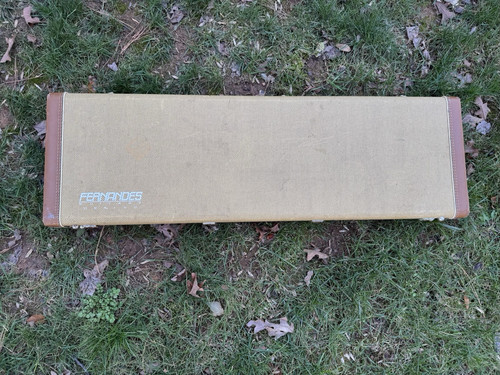 Vintage Fernandes USA Inc Custom Tweed Bass Case Rare, Fits Fender P bass