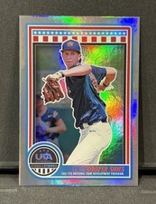Cooper Sides Silver Refractor - 2025 Panini USA Stars & Stripes Baseball 
